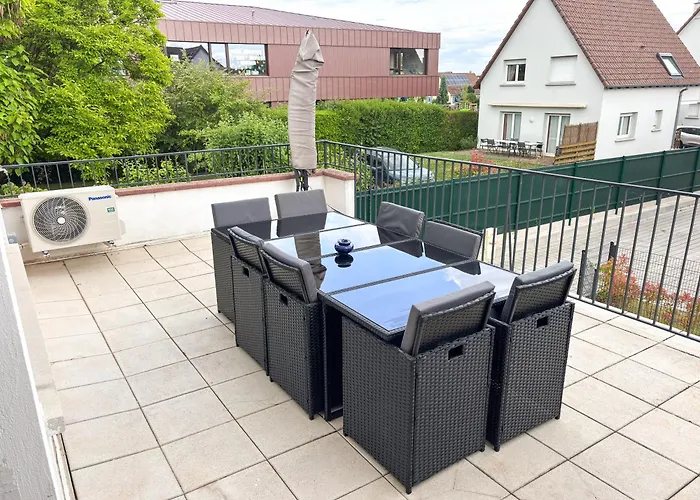 Διαμέρισμα La Palmeraie - Strasbourg - Suite Elegante & Terrasse - Parking Gratuit *